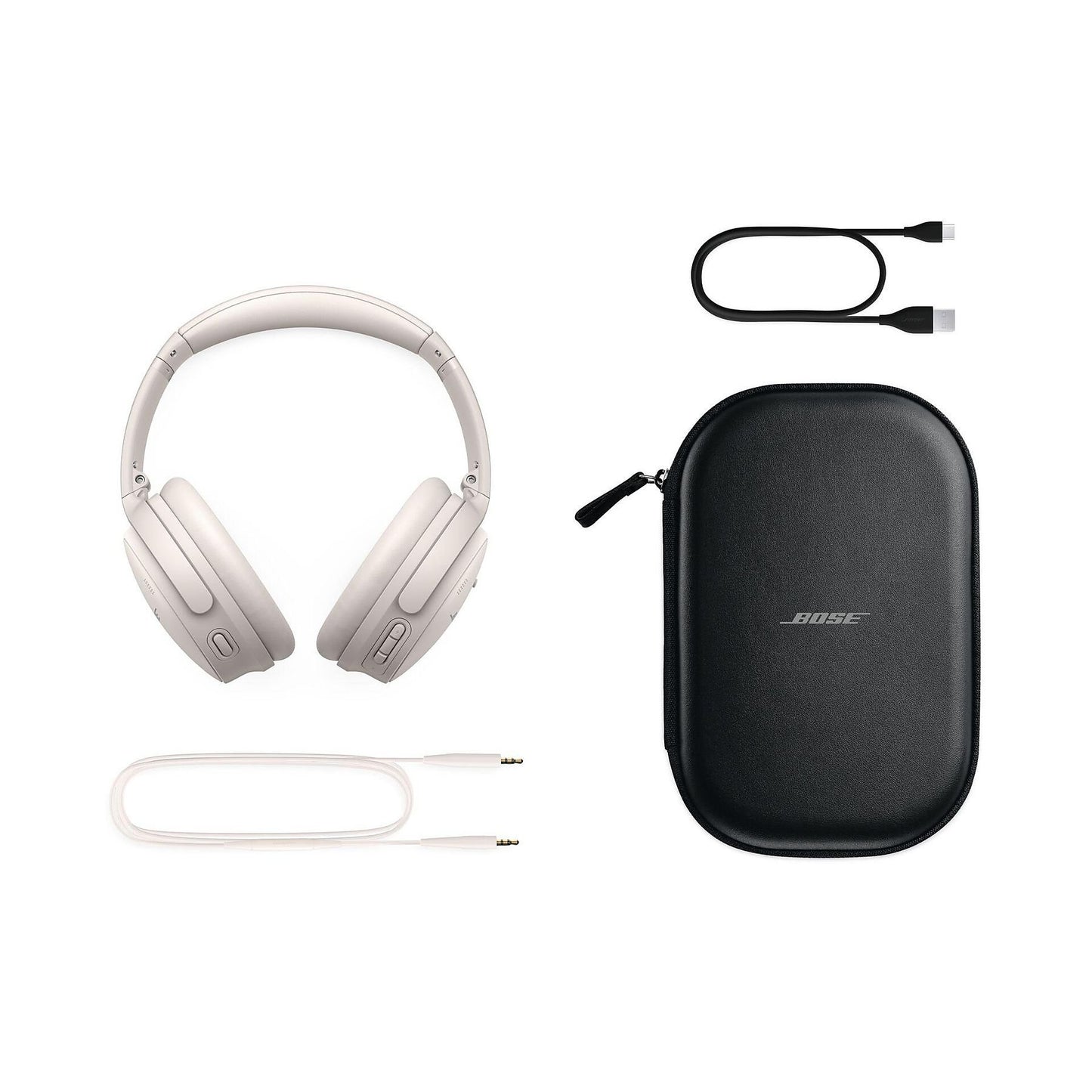 BOSE QuietComfort Headphones, Noise-Cancelling, Over-ear Kopfhörer Bluetooth Weiß