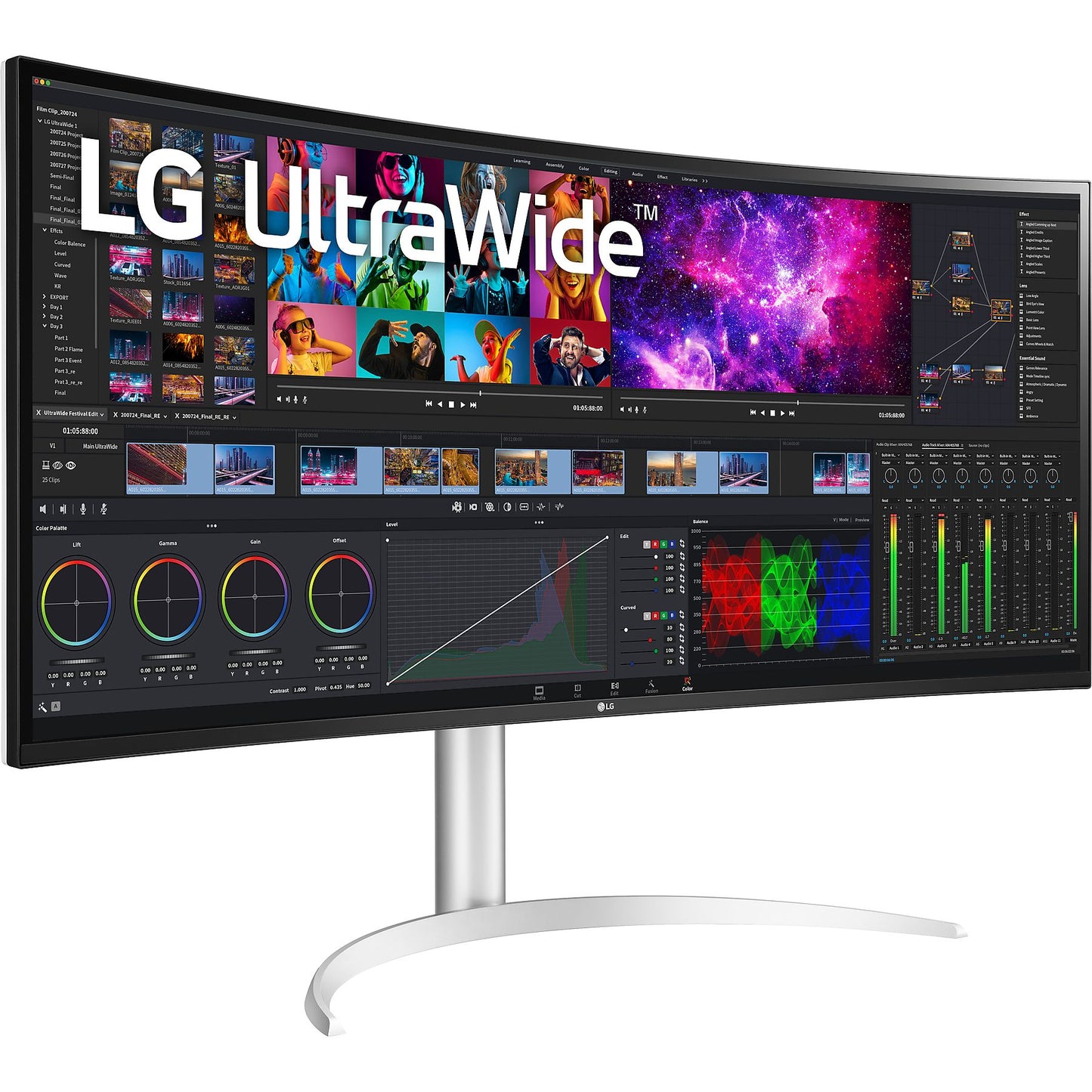 LG 40WP95XP-W IPS UltraWide 40 Zoll UHD 5K Monitor (5 ms Reaktionszeit, 72 Hz)