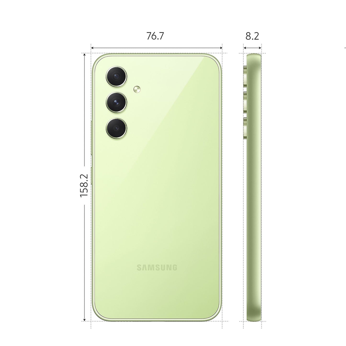 SAMSUNG Galaxy A54 5G 16,31cm 6,4Zoll 8GB 256GB Awesome Lime 256 GB Limette Dual SIM