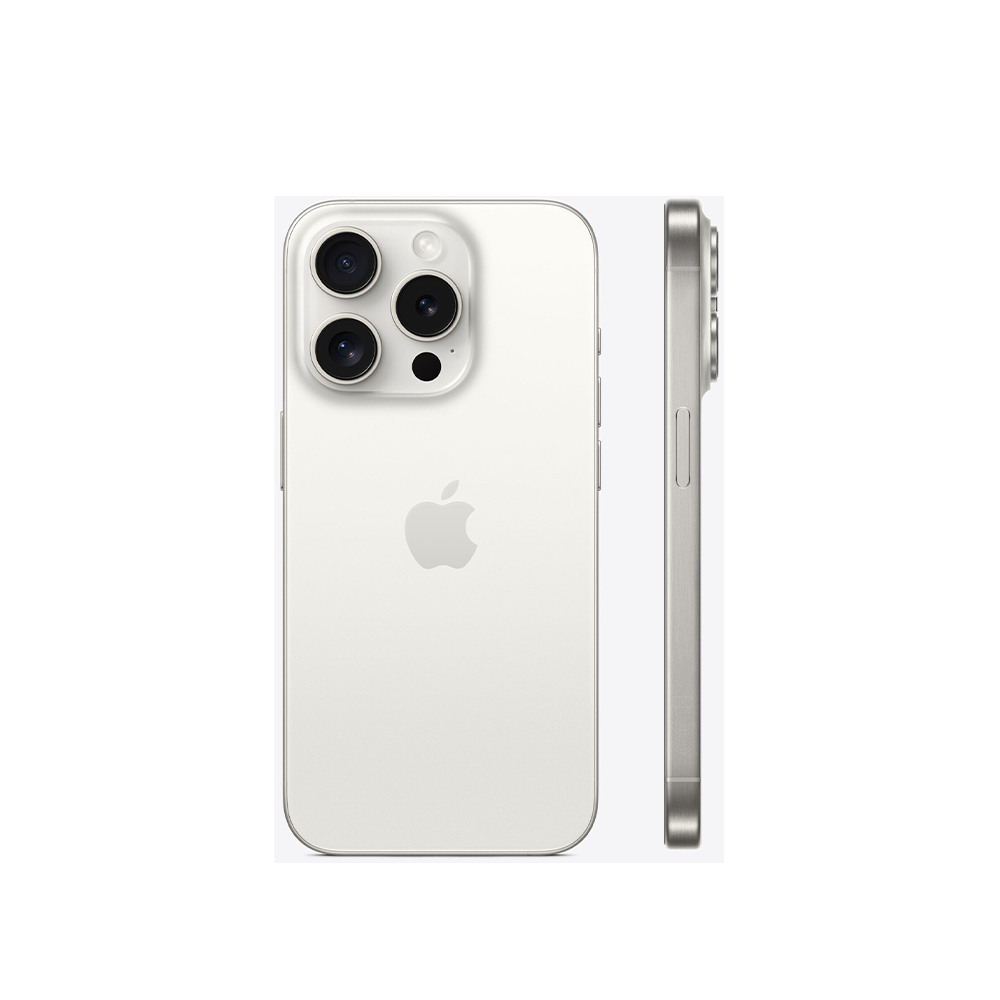 APPLE iPhone 15 Pro 5G 128 GB Titan Weiß Dual SIM