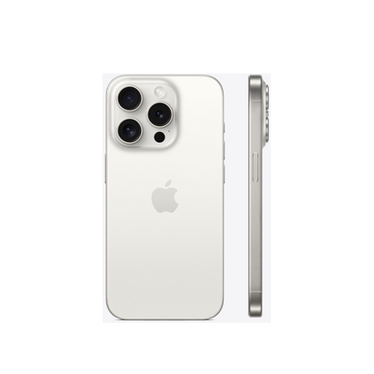 APPLE iPhone 15 Pro 5G 128 GB Titan Weiß Dual SIM