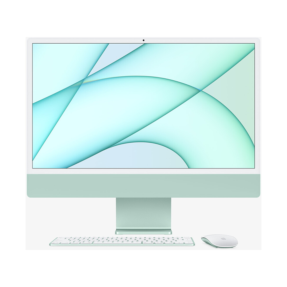 APPLE iMac (2021), All-in-One PC mit 23,5 Zoll Display, Apple M-Series Prozessor, 8 GB RAM, 256 GB SSD, Apple M1 Chip 7-Core GPU, Grün