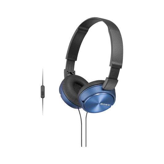 SONY MDR-ZX310AP mit Headsetfunktion, Over-ear Kopfhörer Blau