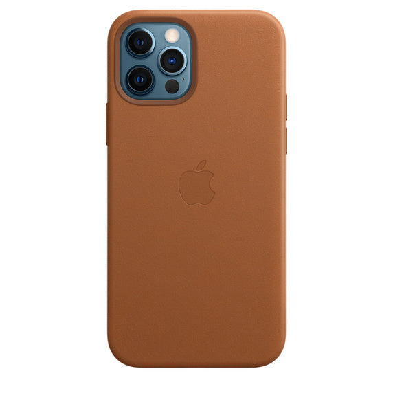 APPLE Leder Case mit MagSafe, Backcover, Apple, iPhone 12 Pro Max