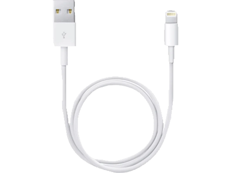 APPLE ME291ZM/A, Lightning Connector auf USB Kabel, 1 m, Weiß
