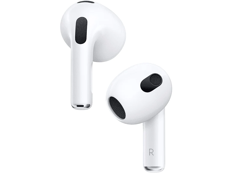 APPLE AirPods (3. Generation mit MagSafe Ladecase), In-ear Kopfhörer Bluetooth Weiß