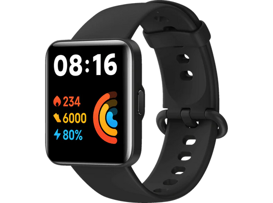 XIAOMI Redmi Watch 2 Lite, Smartwatch Kunststoff Thermoplastisches Polyurethan, 140 - 210 mm, Black