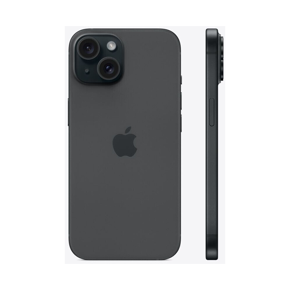 APPLE iPhone 15 5G 128 GB Schwarz Dual SIM